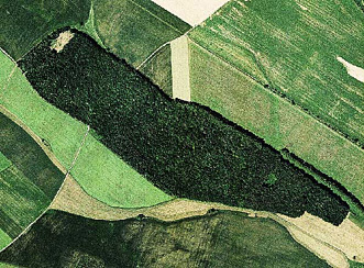 Ochoz - letecký snímek